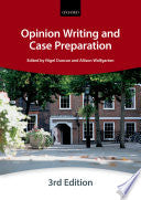 Opinion Writing and Case Preparation 9780198714439 The City Law School Brukte bøker