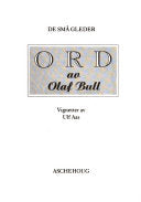 Ord av Olaf Bull 9788203171369 Olaf Bull Brukte bøker