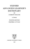 Oxford Advanced Learner's Dictionary of Current English 9780194311106 Albert Sydney Hornby Brukte bøker