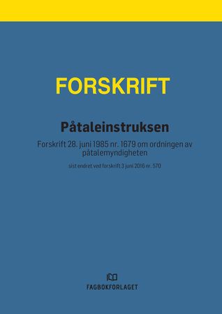 Påtaleinstruksen 9788245084948  Brukte bøker