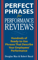 Perfect Phrases for Performance Reviews 9780071408387 Robert Bacal Douglas Max Brukte bøker