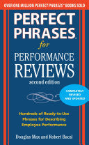 Perfect Phrases for Performance Reviews 2/E 9780071745079 Robert Bacal Douglas Max Brukte bøker