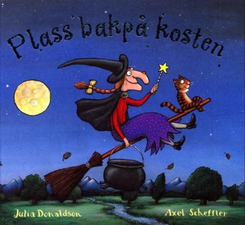 Plass bakpå kosten 9788253025803 Julia Donaldson Brukte bøker