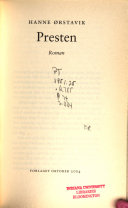 Presten 9788252550467 Hanne Ørstavik Brukte bøker