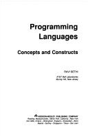 Programming Languages 9780201103656 Ravi Sethi Brukte bøker