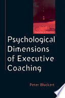 Psychological Dimensions Of Executive Coaching 9780335220618 Peter  Bluckert Brukte bøker