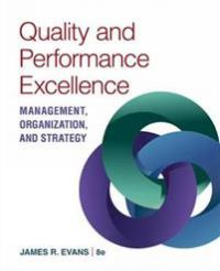 Quality & Performance Excellence 9781305662223 James Evans Brukte bøker