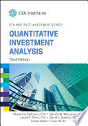 Quantitative Investment Analysis 9781119104223 Richard A. DeFusco Dennis W. McLeavey David E. Runkle Mark J. P. Anson Jerald E. Pinto Brukte bøker