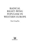Radical Right-wing Populism in Western Europe 9780333628096 Hans-Georg Betz Brukte bøker