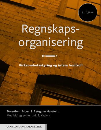 Regnskapsorganisering 9788202511777 Bjørgunn Havstein Tove-Gunn Moen Kent M.E. Kvalvik Brukte bøker