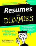 Resumes For Dummies 9780764552267 Joyce Lain Kennedy Brukte bøker
