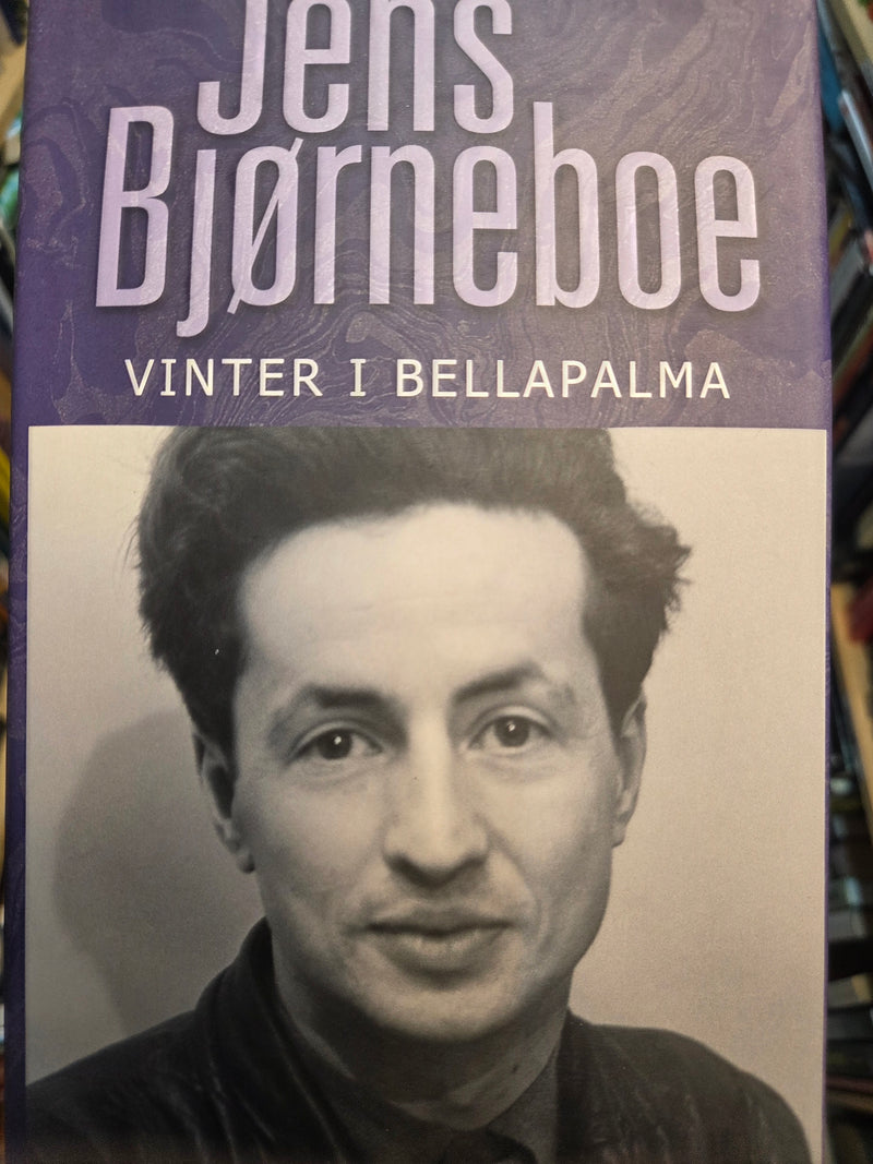 Vinter i Bellapalma av Jens Bjørneboe samlede verker innbundet bok, vises i bilde med omslag og tittel.