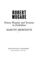 Robert Mugabe 9781868421213 Martin Meredith Brukte bøker