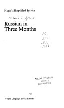 Russian in Three Months 9780852851289 Nicholas J. Brown Brukte bøker