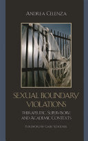 Sexual Boundary Violations 9780765704719 Andrea Celenza Brukte bøker