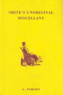 Shite's Unoriginal Miscellany 9781843170648 Antal Parody A. Parody Stephen Blake Brukte bøker