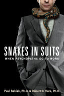 Snakes in Suits 9780061147890 Robert D. Hare Paul Babiak Brukte bøker