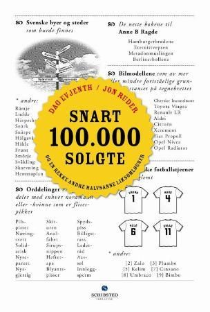 Snart 100000 solgte!!! og en rekke andre halvsanne liksomløgner 9788251625302 Dag Evjenth Jon Ruder Brukte bøker