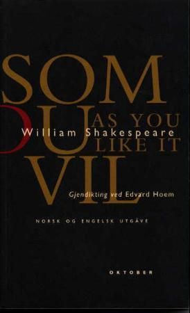 Som du vil = As you like it 9788270949144 William Shakespeare Brukte bøker