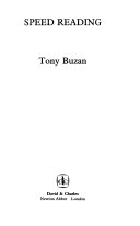 Speed Reading 9780715389737 Tony Buzan Brukte bøker