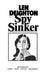 Spy Sinker 9780091743208 Len Deighton Brukte bøker