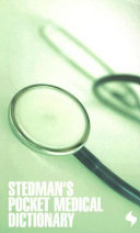 Stedman's Pocket Medical Dictionary 9780683145281 Thomas Lathrop Stedman Brukte bøker