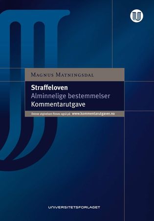 Straffeloven 9788215015309 Magnus Matningsdal Brukte bøker