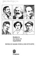 Studies in the Theory of Imperialism 9780582487536 Roger Owen Brukte bøker