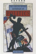 The Concise Oxford Dictionary of Politics 9780192852885 Iain McLean Brukte bøker