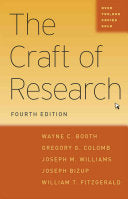 The Craft of Research 9780226239736 Joseph Bizup William Fitzgerald Joseph M. Williams Wayne C. Booth Gregory G. Colomb Brukte bøker