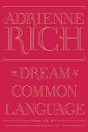 The Dream of a Common Language 9780393346008 Adrienne Rich Brukte bøker