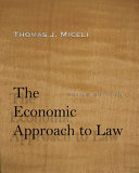The Economic Approach to Law 9781503600065 Thomas J. Miceli Brukte bøker