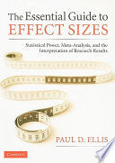 The Essential Guide to Effect Sizes 9780521142465 Paul D. Ellis Brukte bøker