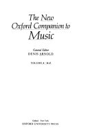 The New Oxford Companion to Music 9780193113169 Denis Arnold Brukte bøker