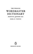 The Penguin Wordmaster Dictionary 9780140511611 Nigel D. Turton Martin H. Manser Brukte bøker