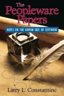 The Peopleware Papers 9780130601230 Larry L. Constantine Brukte bøker