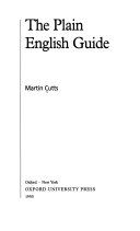 The Plain English Guide 9780198692591 Martin Cutts Brukte bøker