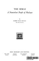 The Semai: a Nonviolent People of Malaya 9780030695353 Robert Knox Dentan Brukte bøker