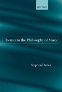 Themes in the Philosophy of Music 9780199280179 Stephen Davies Brukte bøker