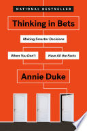 Thinking in Bets 9780735216372 Annie Duke Brukte bøker