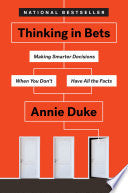 Thinking in Bets 9780735216358 Annie Duke Brukte bøker