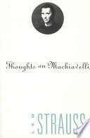 Thoughts on Machiavelli 9780226777023 Leo Strauss Brukte bøker