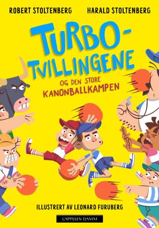 Turbotvillingene og den store kanonballkampen 9788202739423 Robert Stoltenberg Harald Maxmillian Stoltenberg Brukte bøker