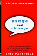 Usage and Abusage 9780393317091 Eric Partridge Brukte bøker