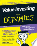 Value Investing For Dummies 9780470232224 Janet Haley Peter J. Sander Brukte bøker