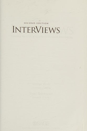 InterViews: Learning the Craft of Qualitative Research Interviewing (Pocket) - Bokia.no