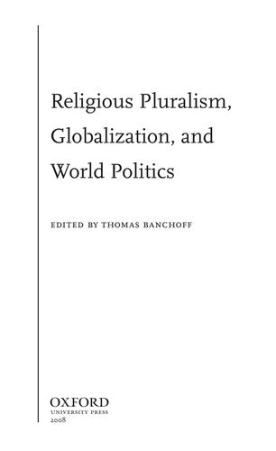 Religious Pluralism, Globalization, and World Politics (Pocket) - Bokia.no