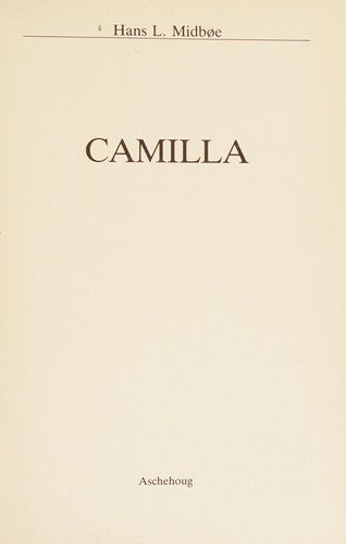 Camilla (Innbundet) - Bokia.no