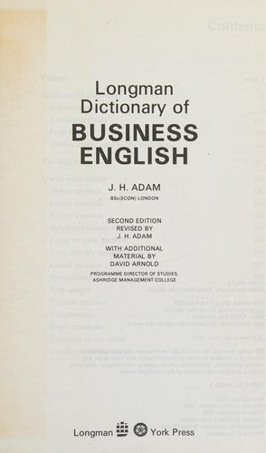 Longman dictionary of business English - Bokia.no