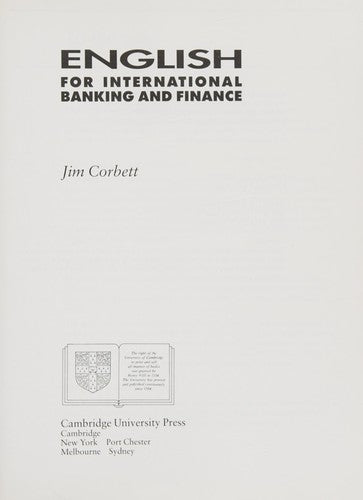 English for international banking and finance : [student's book] - Bokia.no